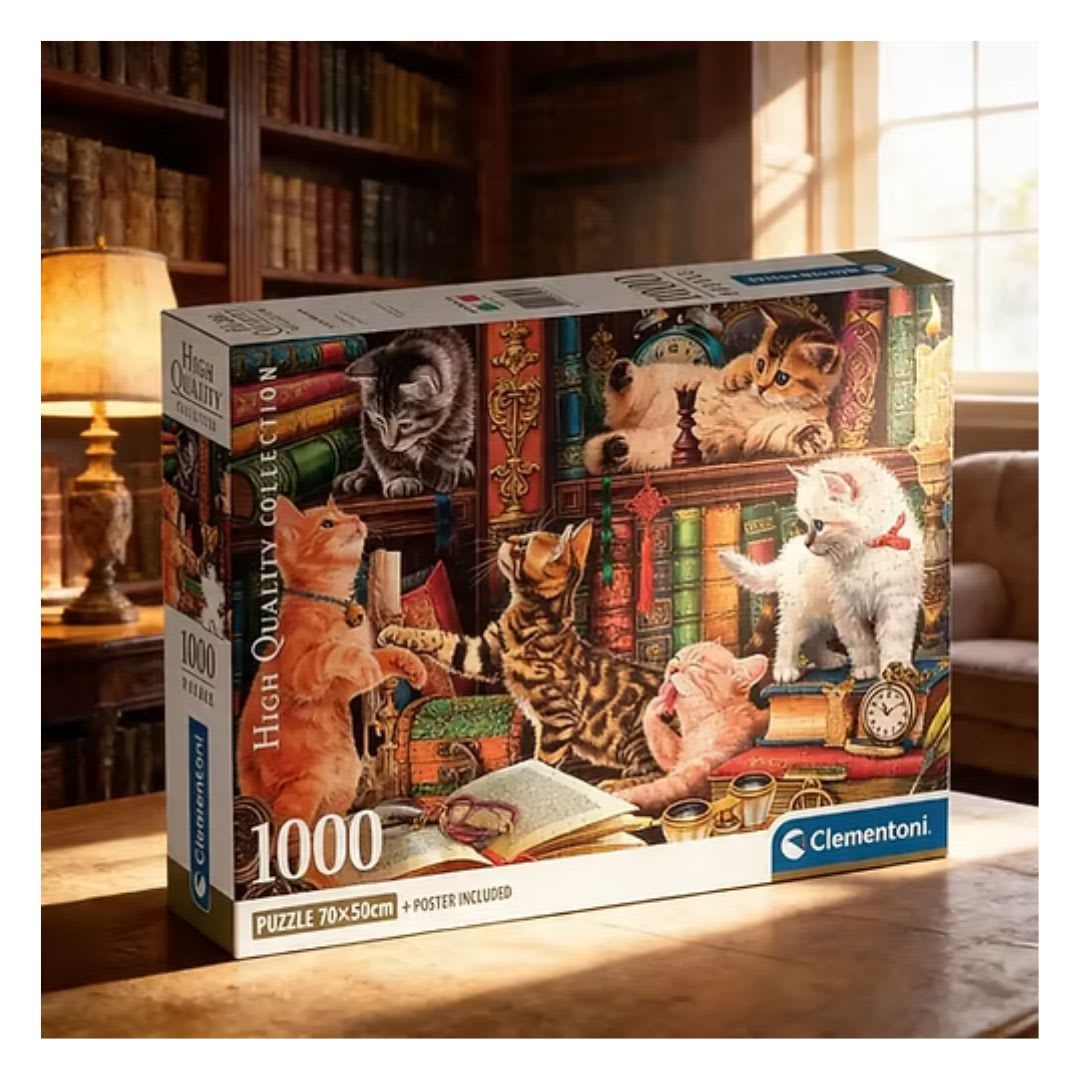 Clementoni Rompecabezas x1000 Gatitos Curiosos x1000 pzas4