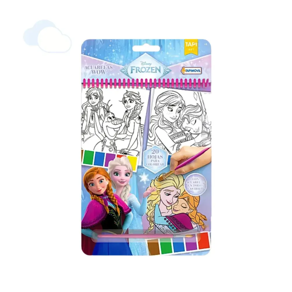 Set De Arte Acuarelas Magicas Wow Frozen1