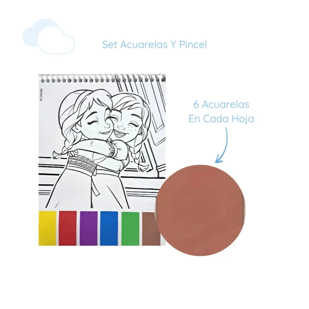 Set De Arte Acuarelas Magicas Wow Frozen2