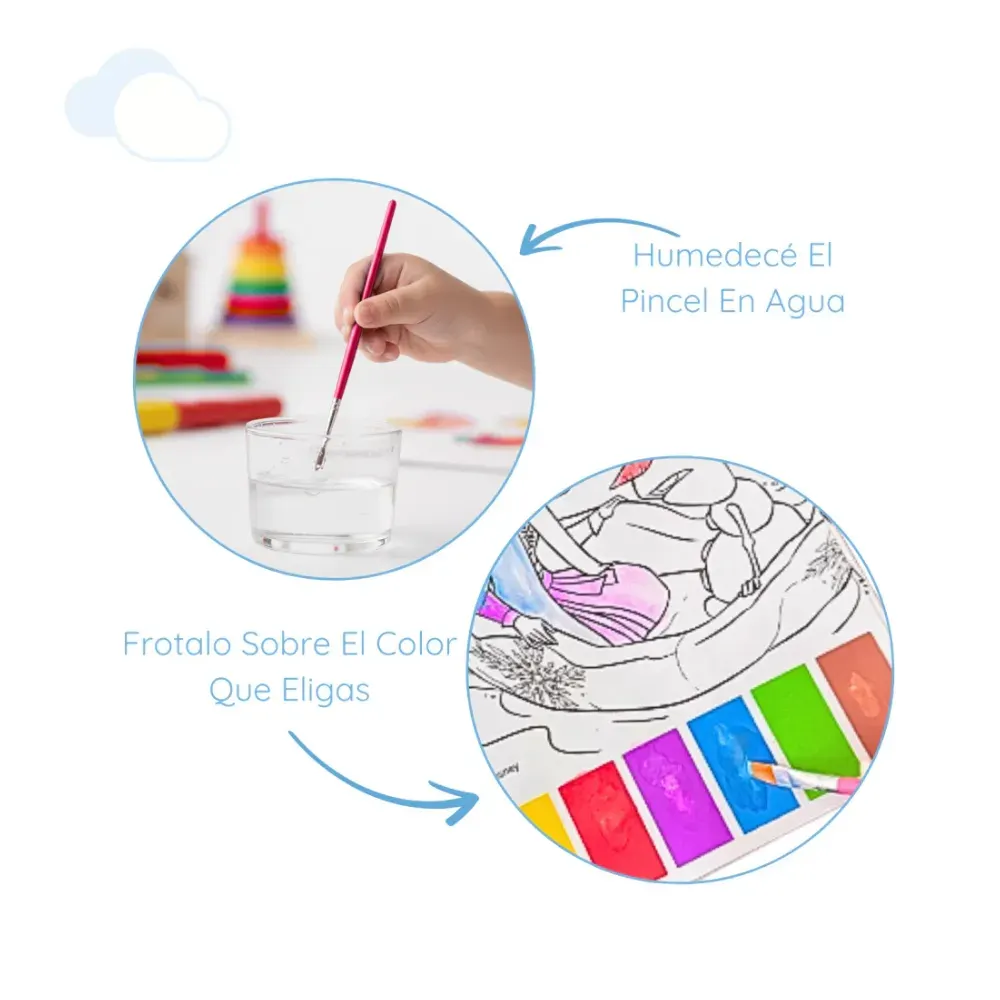 Set De Arte Acuarelas Magicas Wow Frozen3