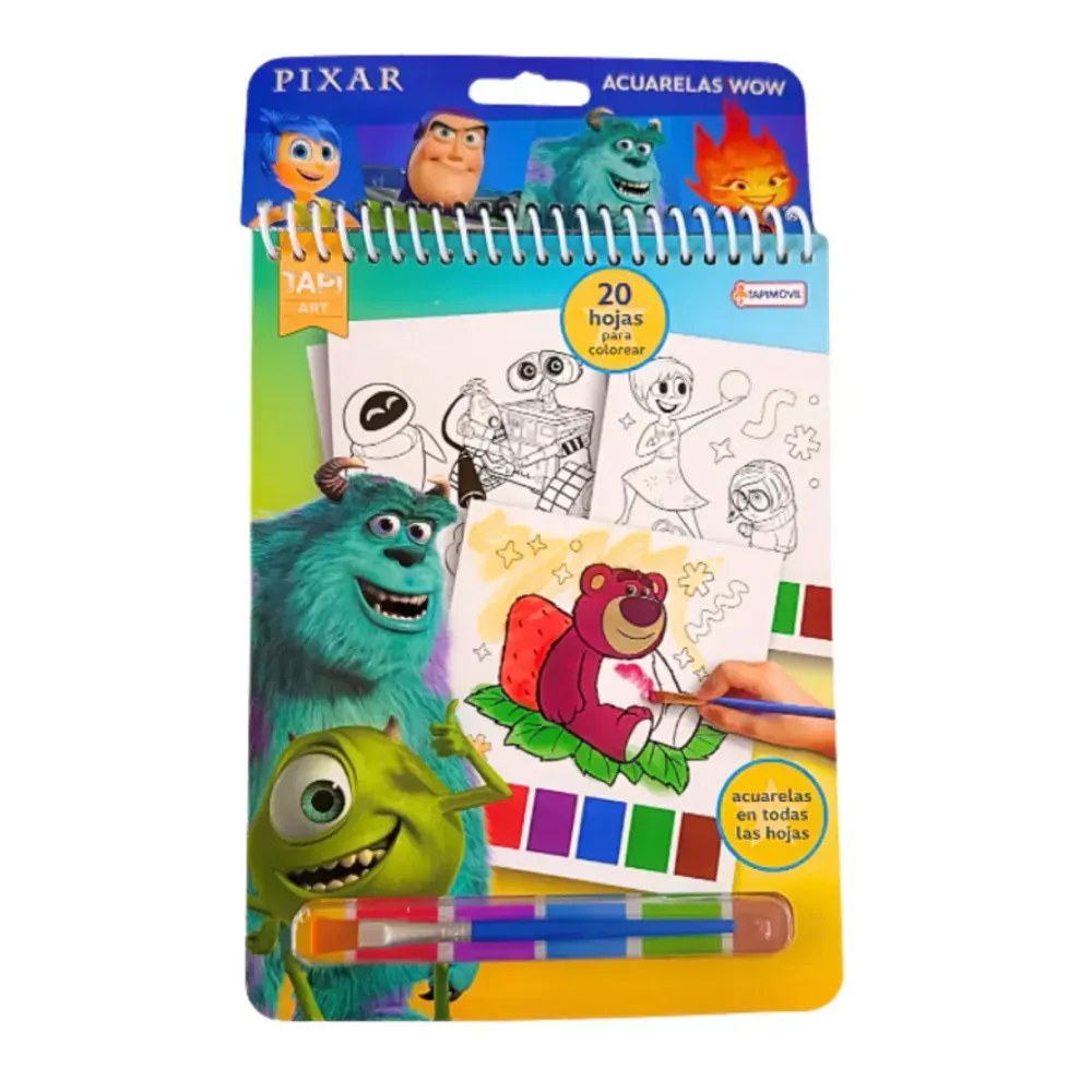 Set De Arte Acuarelas Magicas Wow Pixar1
