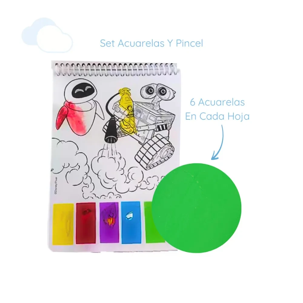 Set De Arte Acuarelas Magicas Wow Pixar2