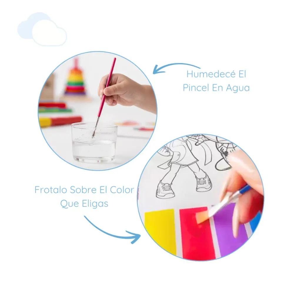 Set De Arte Acuarelas Magicas Wow Spidey3