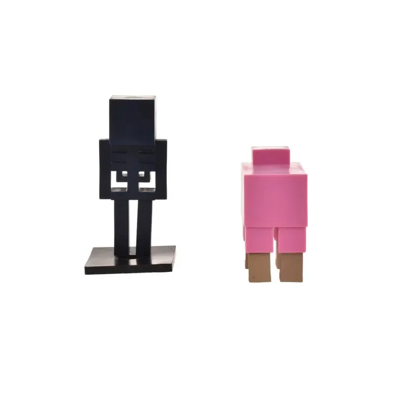 Minecraft Set 2 Figuras Toppeez 6 Cm - Esqueleto de Wither3
