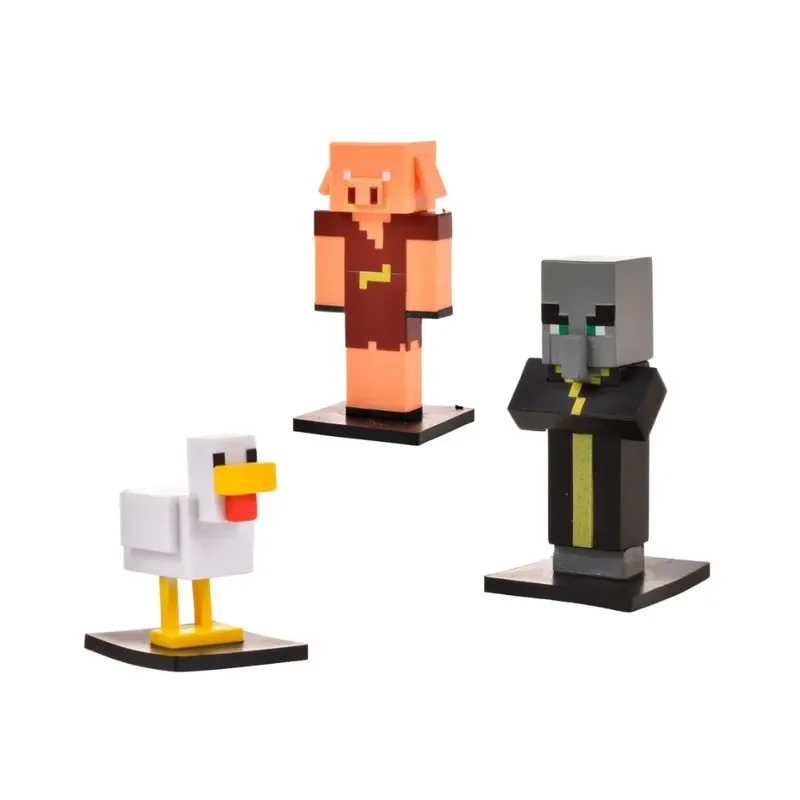 Minecraft Set 3 Figuras Toppeez 6 Cm - Gallina1