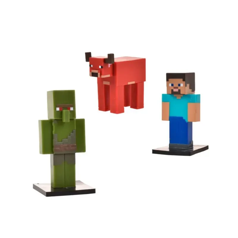 Minecraft Set 3 Figuras Toppeez 6 Cm - Steve1