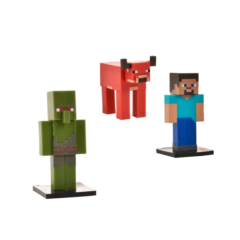 Minecraft Set 3 Figuras Toppeez 6 Cm - Steve2