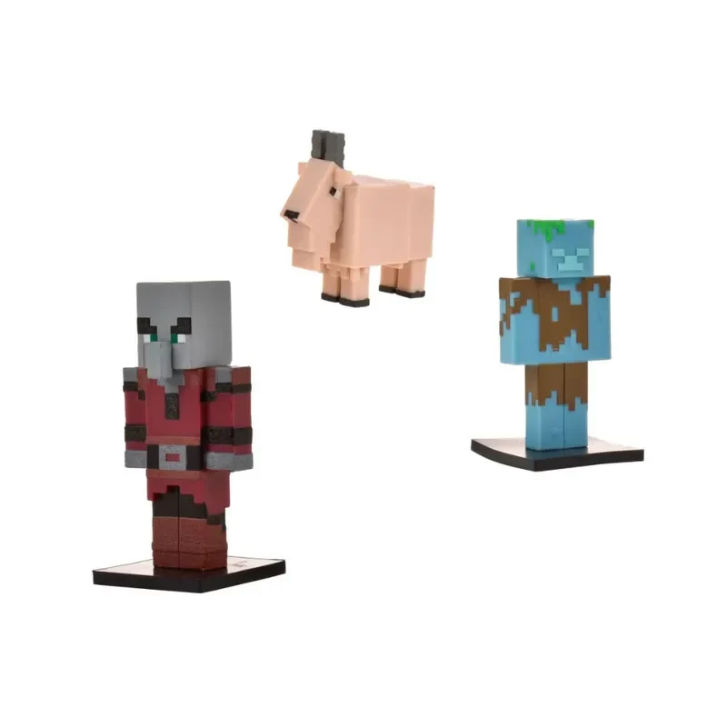 Minecraft Set 3 Figuras Toppeez 6 Cm - Saqueador1