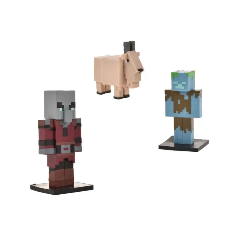 Minecraft Set 3 Figuras Toppeez 6 Cm - Saqueador2