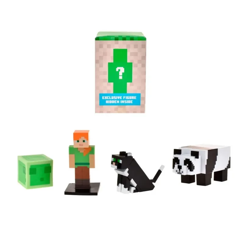 Minecraft Set 5 Figuras Toppeez 6 Cm - Alex Con Figura Sorpresa1