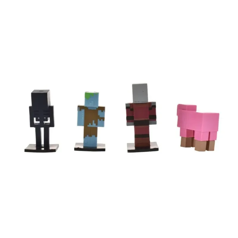 Minecraft Set 5 Figuras Toppeez 6 Cm - Ahogado Con Figura Sorpresa2