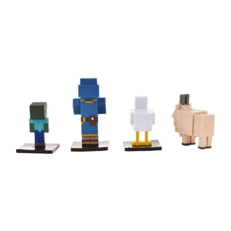 Minecraft Set 5 Figuras Toppeez 6 Cm - Comerciante Con Figura Sorpresa2