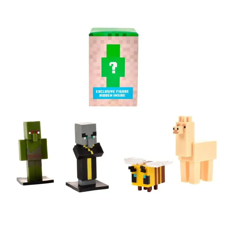 Minecraft Set 5 Figuras Toppeez 6 Cm - Evocador Con Figura Sorpresa1