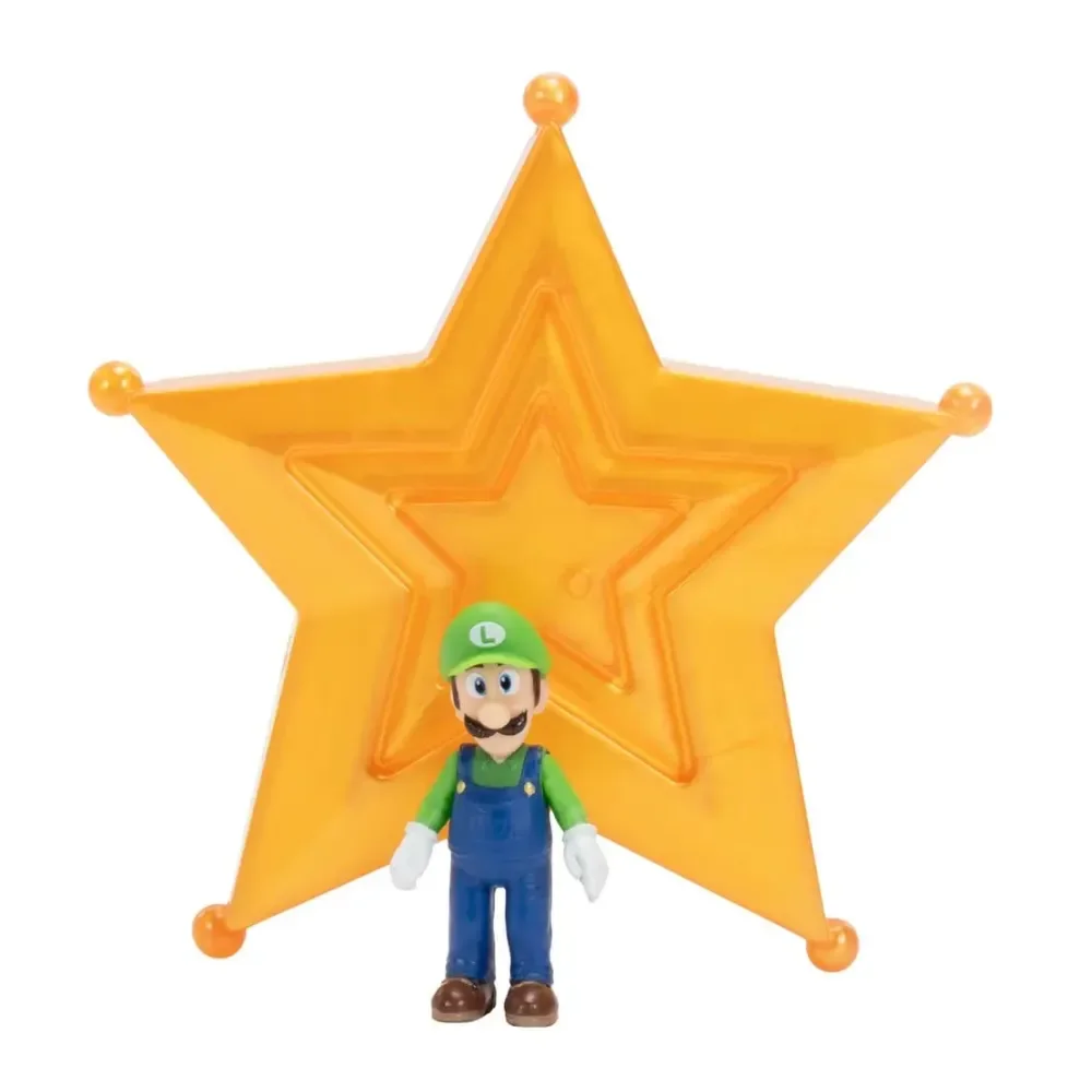 Super Mario Galaxy Minifigura Luigi 4cm Nintendo3