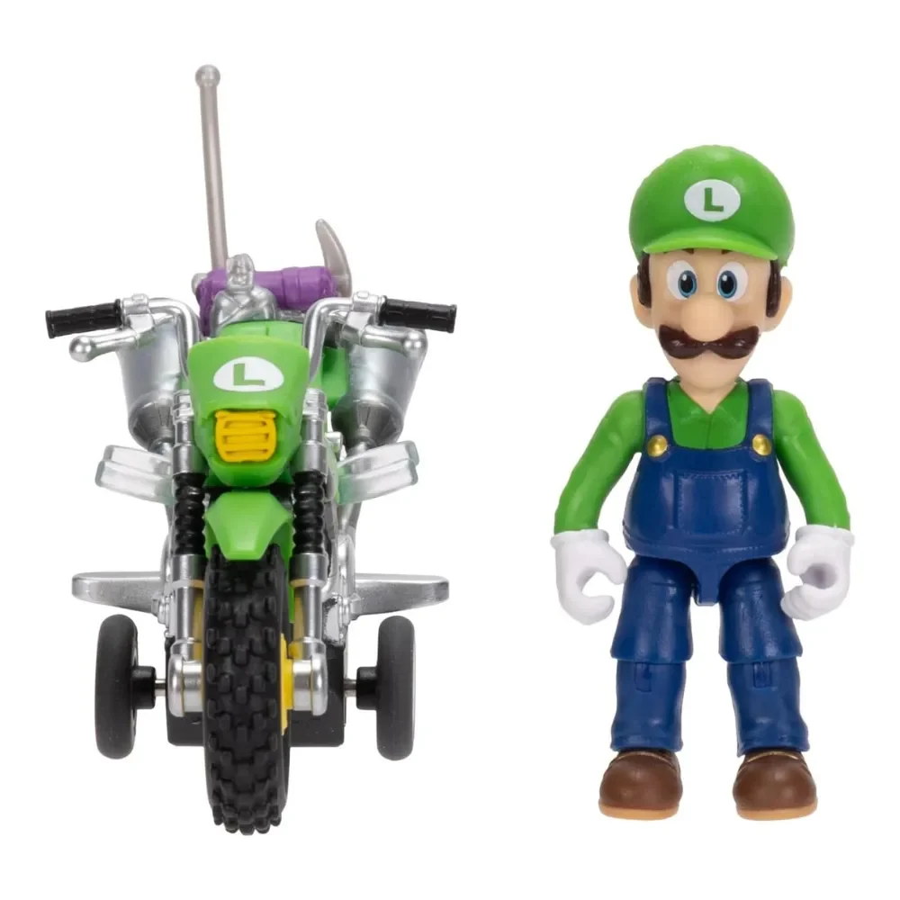 The Super Mario Galaxy Movie - Figura Luigi Con Motocicleta PullBack1