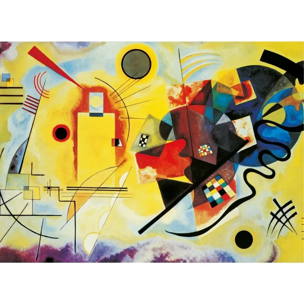 Clementoni Rompecabezas X 1000 Piezas Kandinsky Amarillo, rojo y Azul1