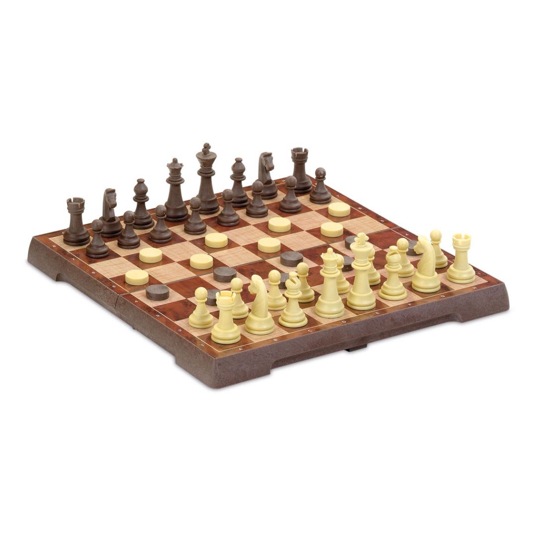 Juego de Ajedez - Damas Magnetico Plegable 24cm - Cayro2