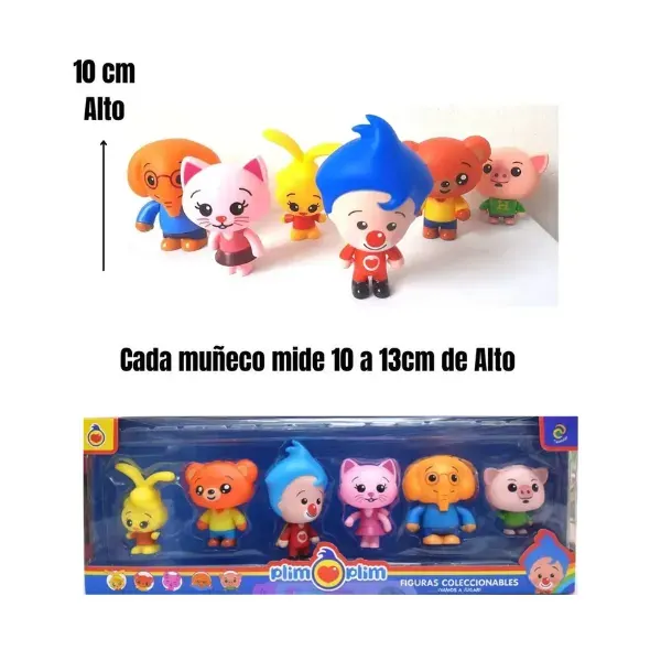 Set de Figuras Coleccionables El Payaso Plim Plim x6 Personajes1