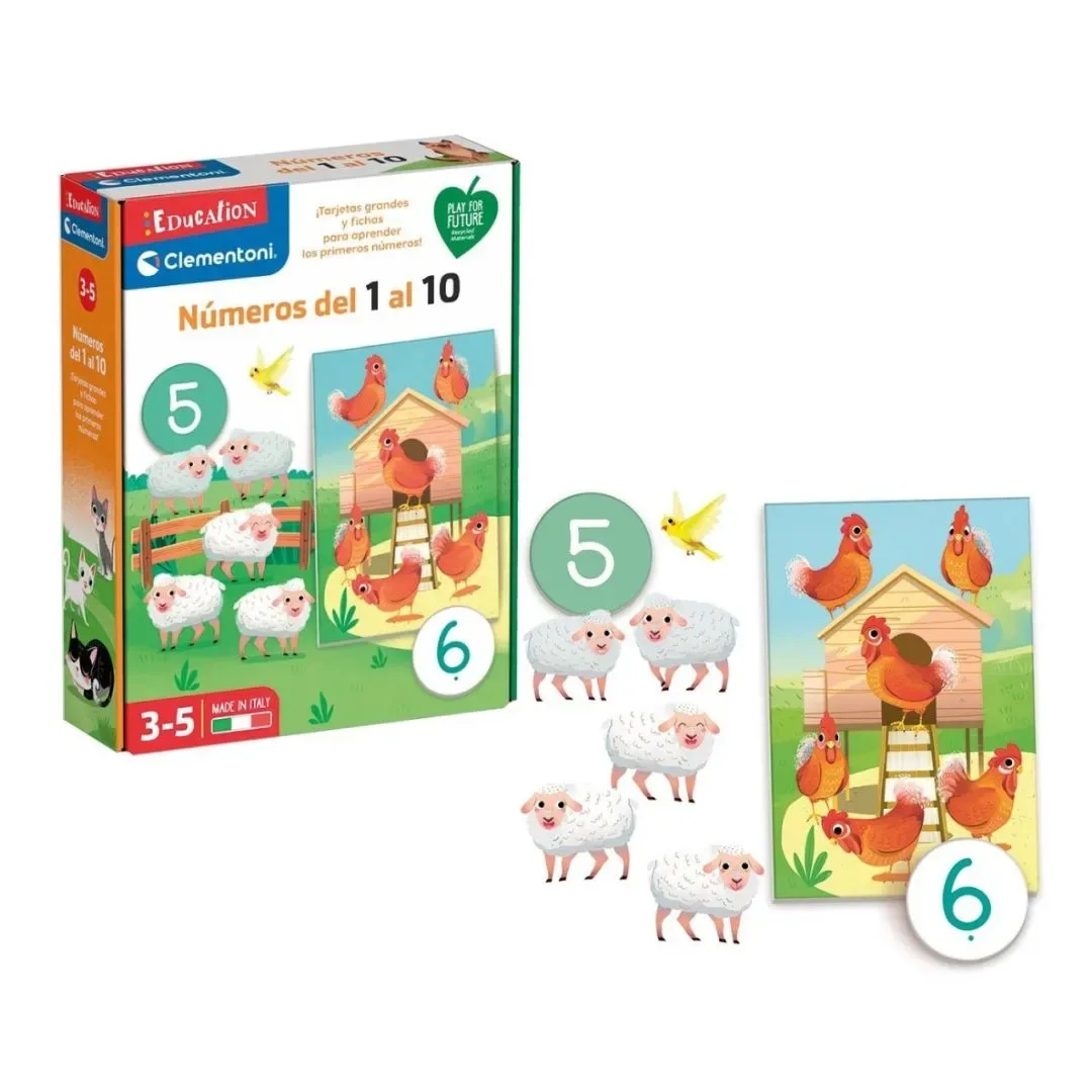 Juego Didáctico Niños Aprendiendo Los Números Del 1 Al 10 - Clementoni1