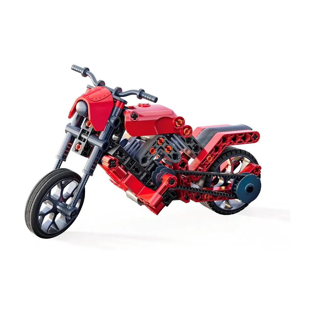 Set de Construcción Mecánica Moto Roadster y Dragster1