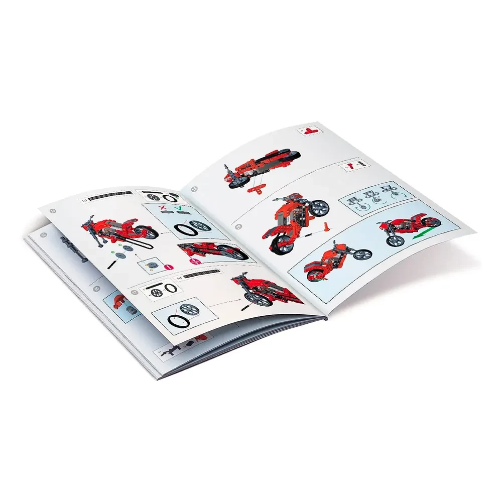Set de Construcción Mecánica Moto Roadster y Dragster4