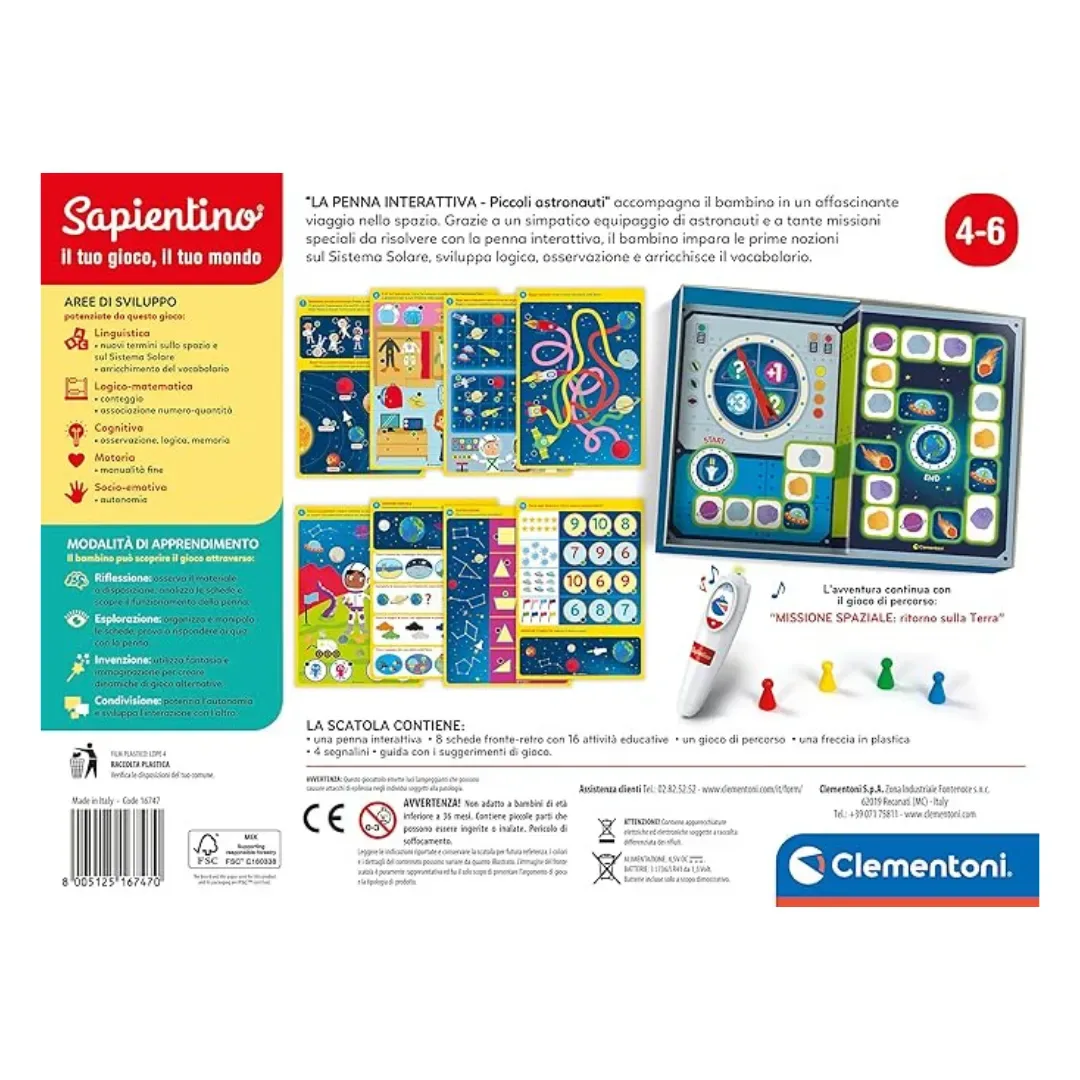 Clementoni Boli de aprendizaje Interactivo Pequeños Astronautas3