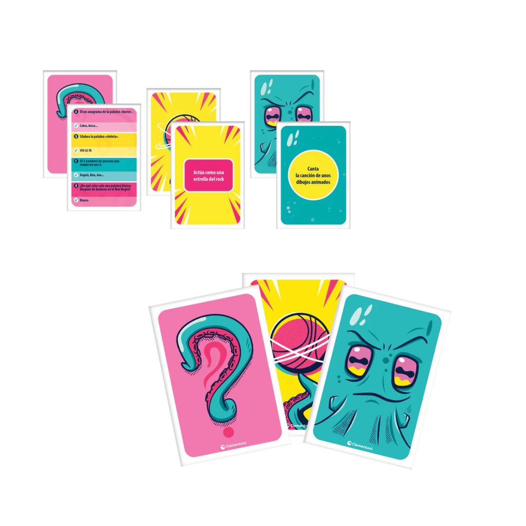 Juego de mesa Multitasking de preguntas y acciones - Clementoni2