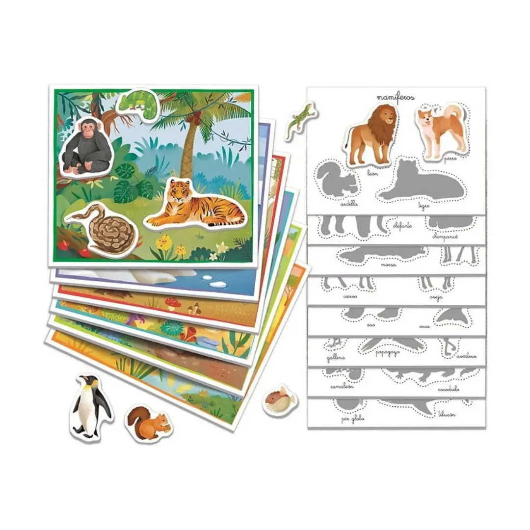 Juego Didáctico Habitad Los Animales Para Niños - Clementoni1