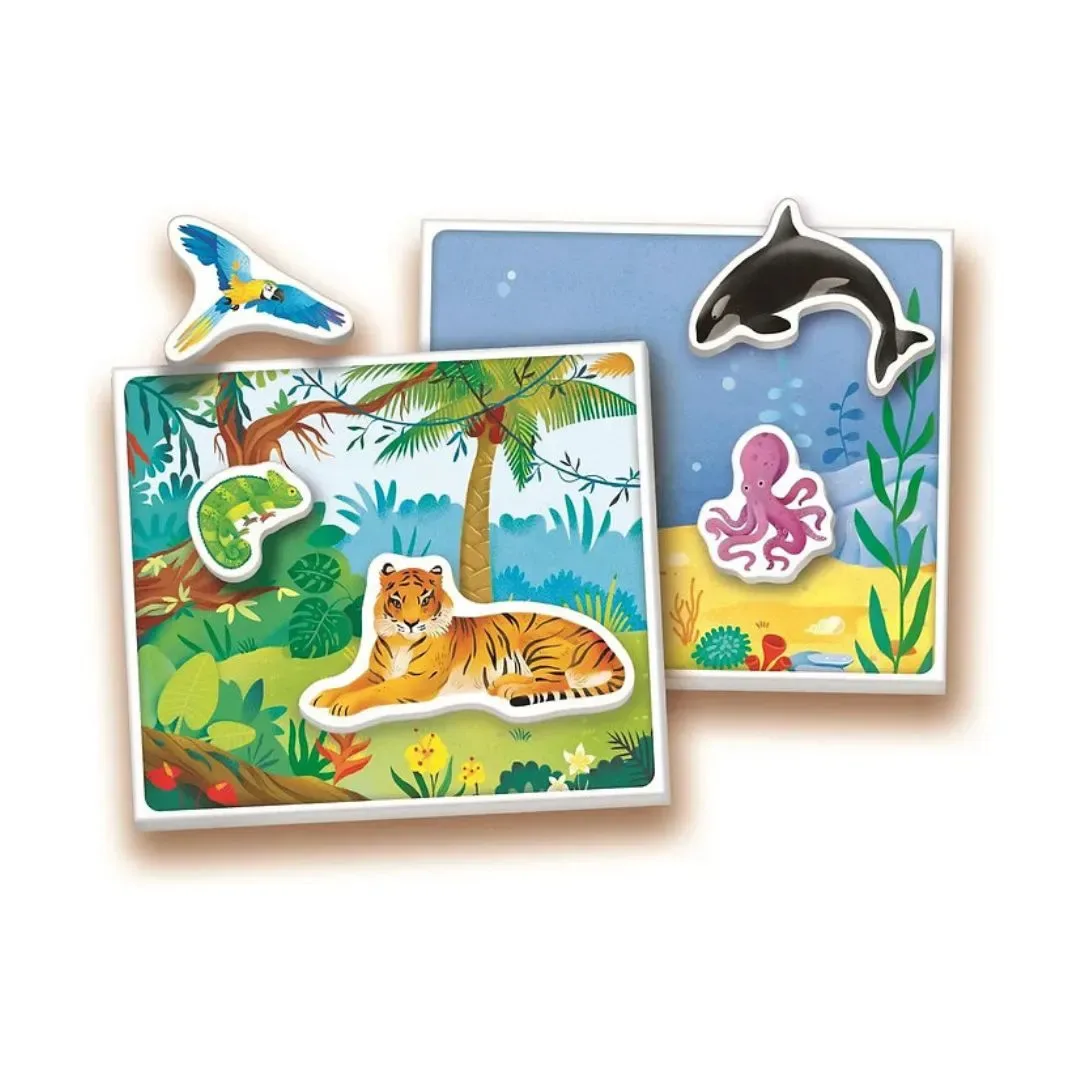 Juego Didáctico Habitad Los Animales Para Niños - Clementoni2