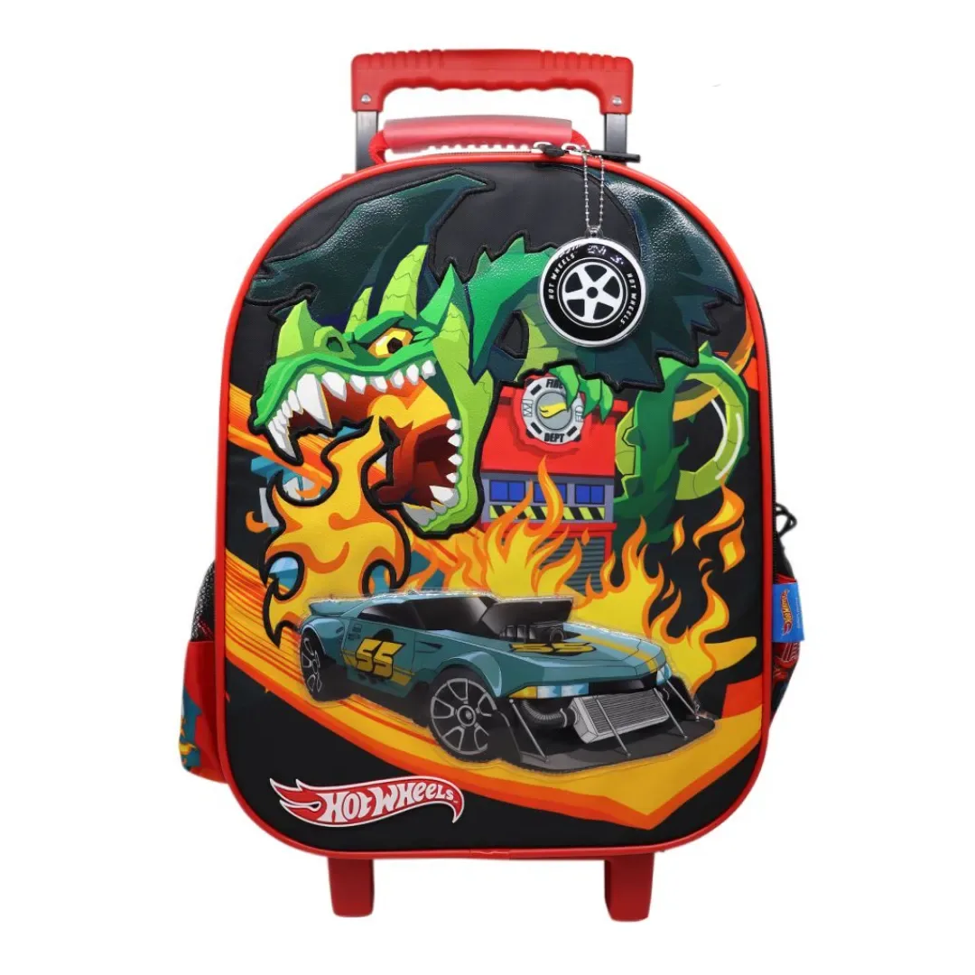Set Maleta Lonchera Cartuchera Hot Wheels Dragón1