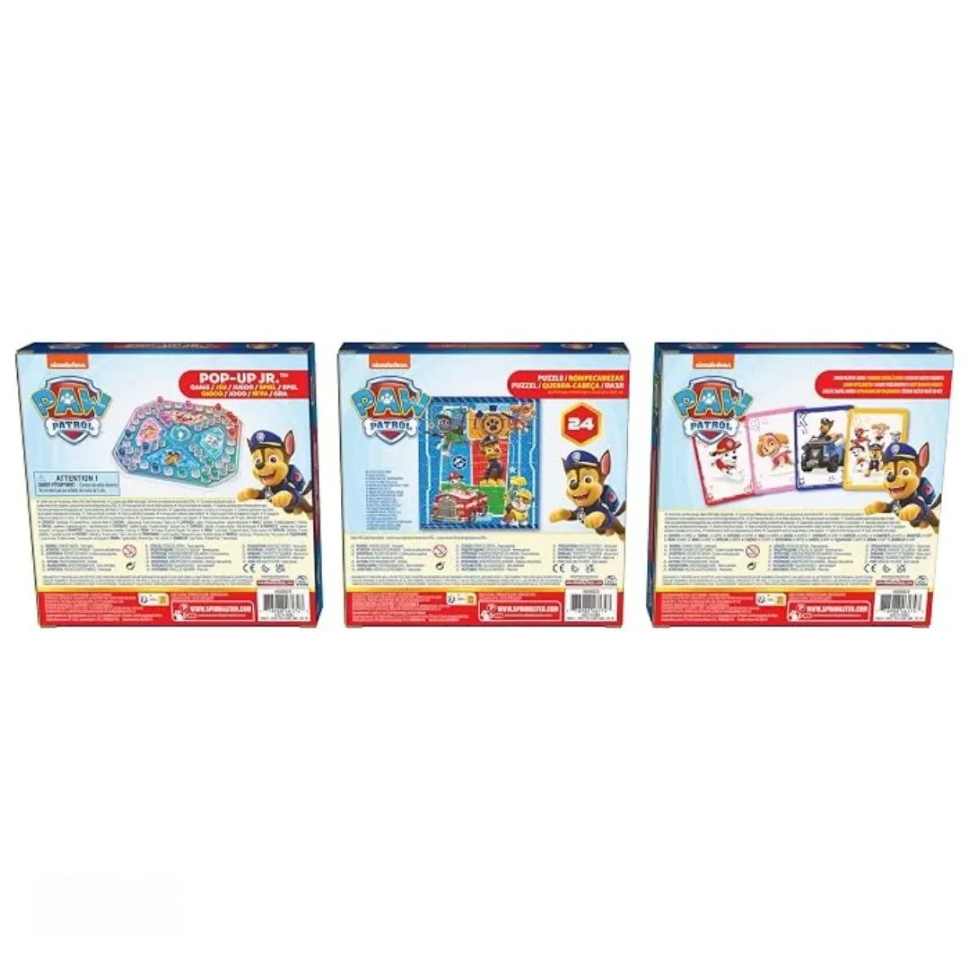 Spin Master Games Paw Patrol Pack X3 Juegos De Mesa4