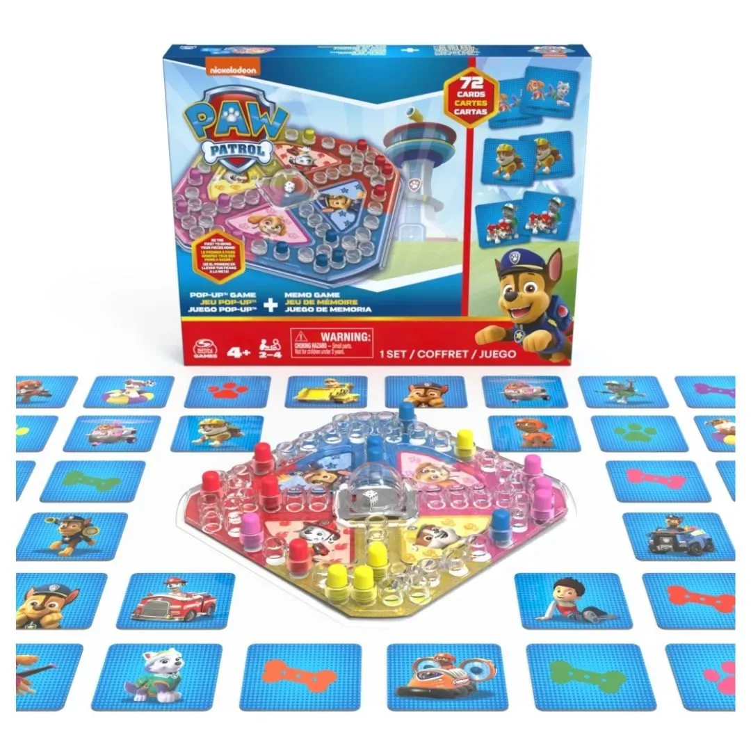 Juego de Mesa Cardinal Pop Up y Memoria Paw Patrol2
