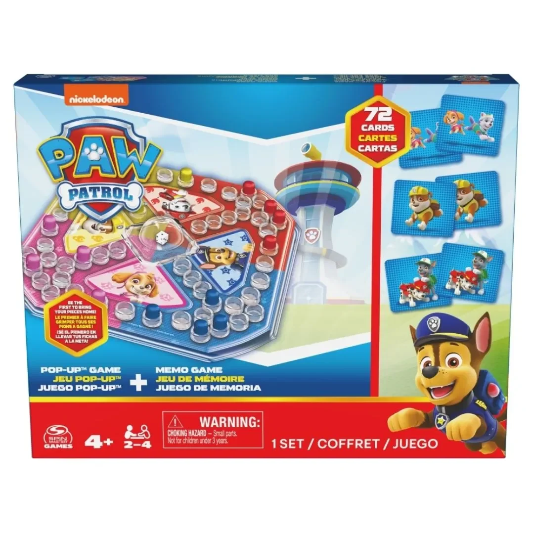 Juego de Mesa Cardinal Pop Up y Memoria Paw Patrol3