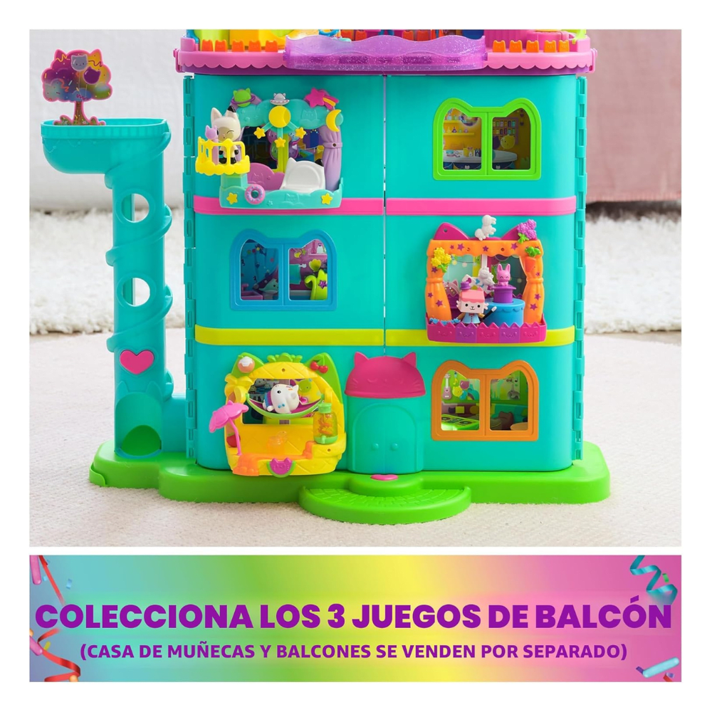 Set Balcón Gabbys Dollhouse Con Mirador de Ensueño Pandy Paws5