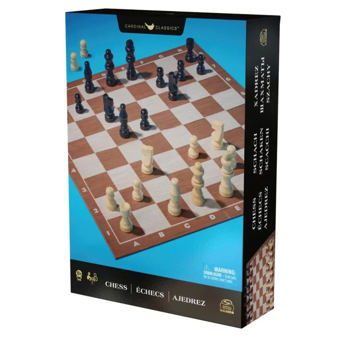 Juego De Mesa Spin Master Games Ajedrez De Madera4