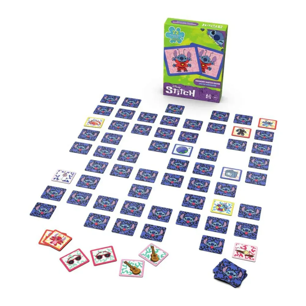 Juego De Memoria Stitch 72 Tarjetas1