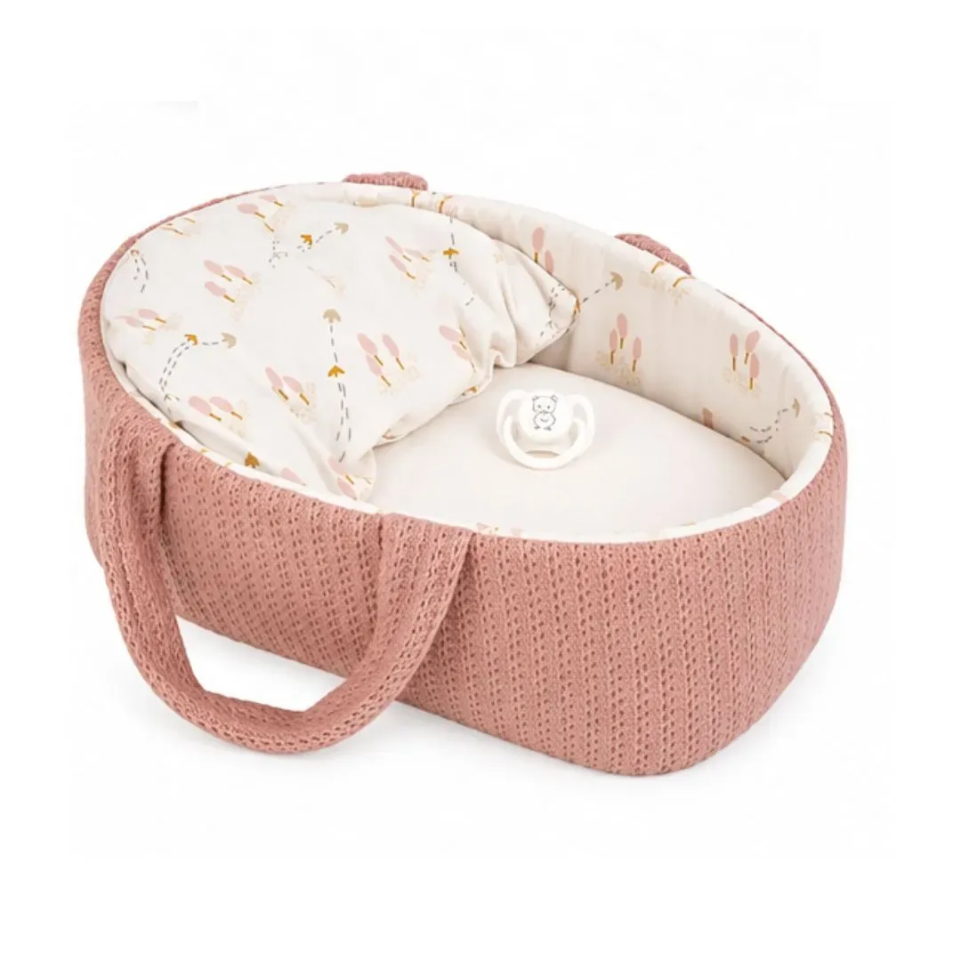 Muñeca Elegance de 33Cm Babyto con Ropita Rosa y Canasta2