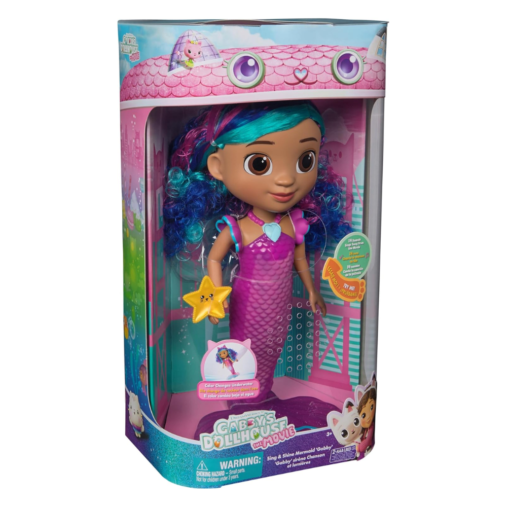 Muñeca Gabby Sirena 35cm Con Sonido Gabbys Dollhouse6