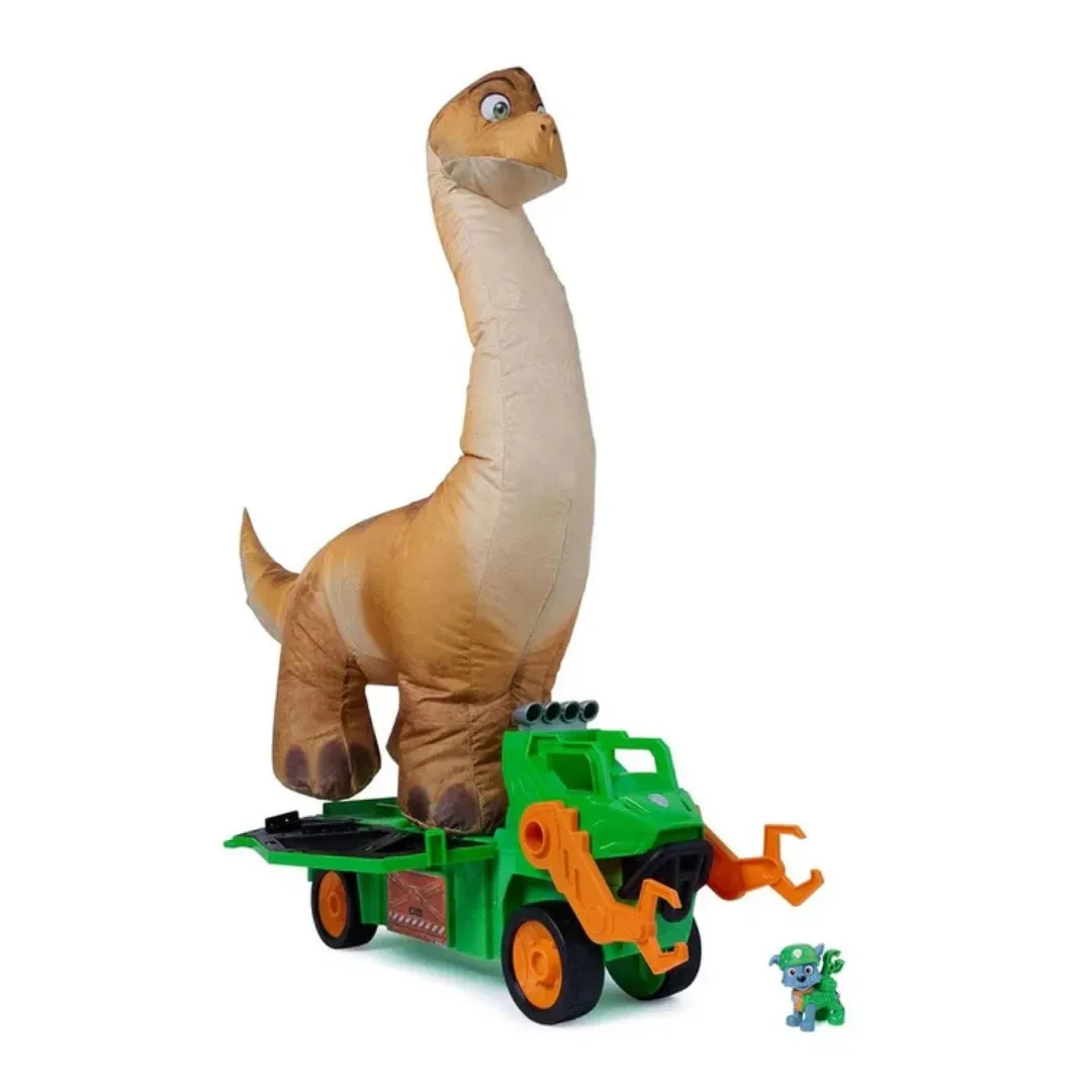 Paw Patrol The Dino Movie vehículo de Dinosaurio Megasaurus con Dinosaurio Inflable1