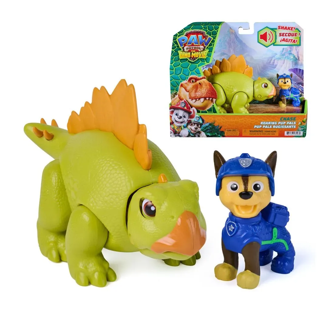 Paw Patrol - Dino la película - Figuras de cachorros rugientes con dinosaurio Surtido1