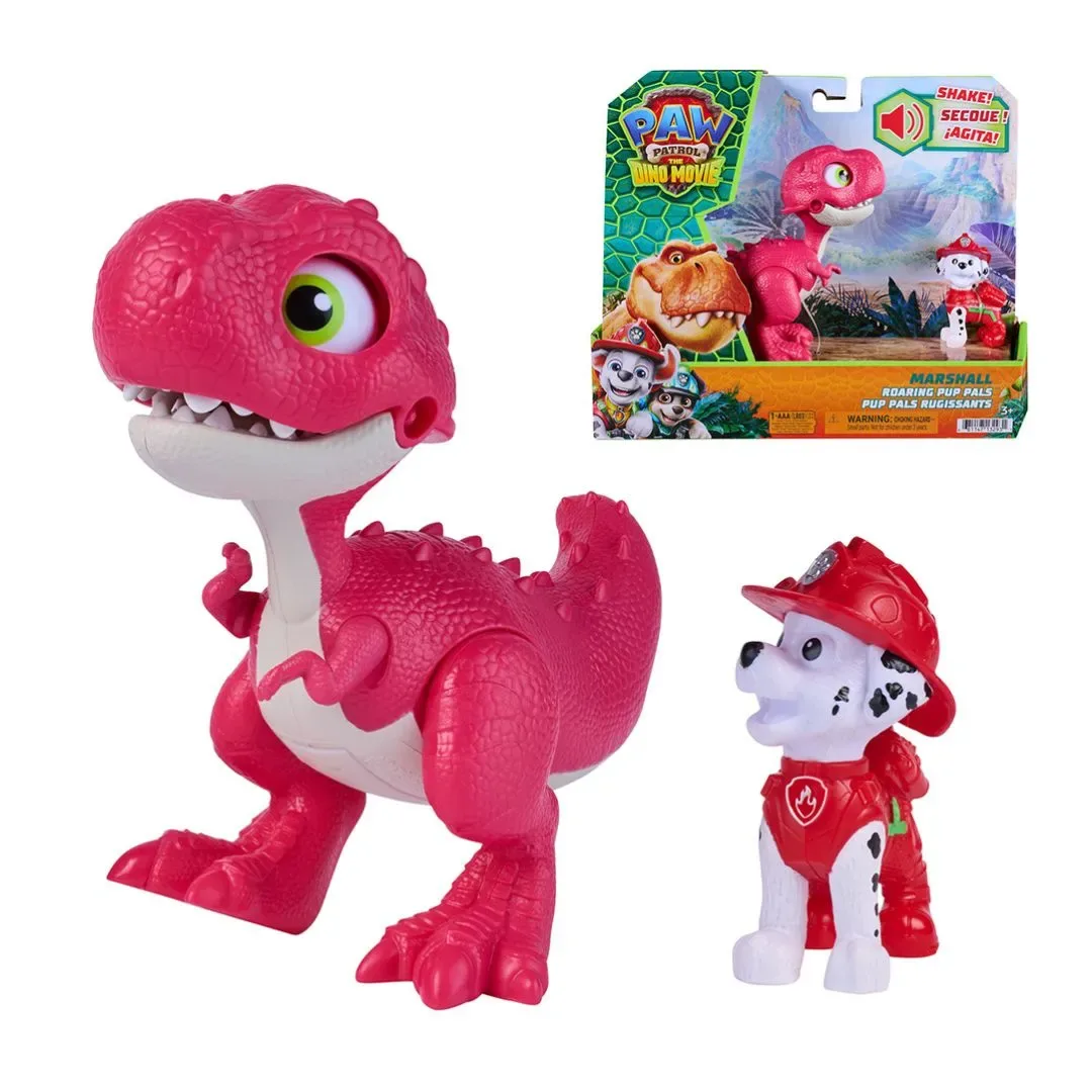 Paw Patrol - Dino la película - Figuras de cachorros rugientes con dinosaurio Surtido2