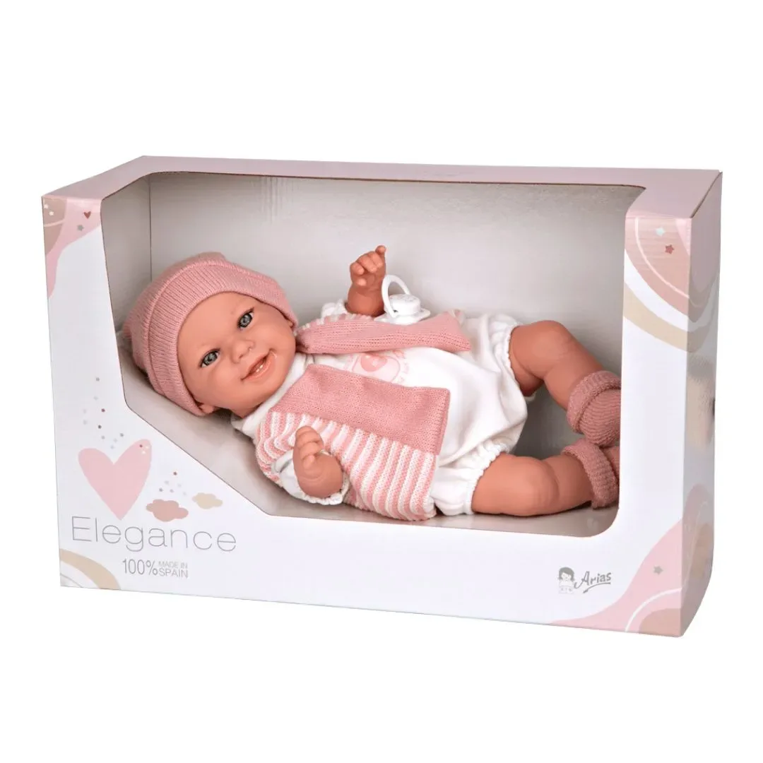 Muñeca Elegance Babyto Rosa Mecanismo Risa1