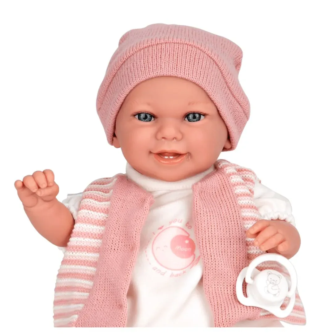 Muñeca Elegance Babyto Rosa Mecanismo Risa2