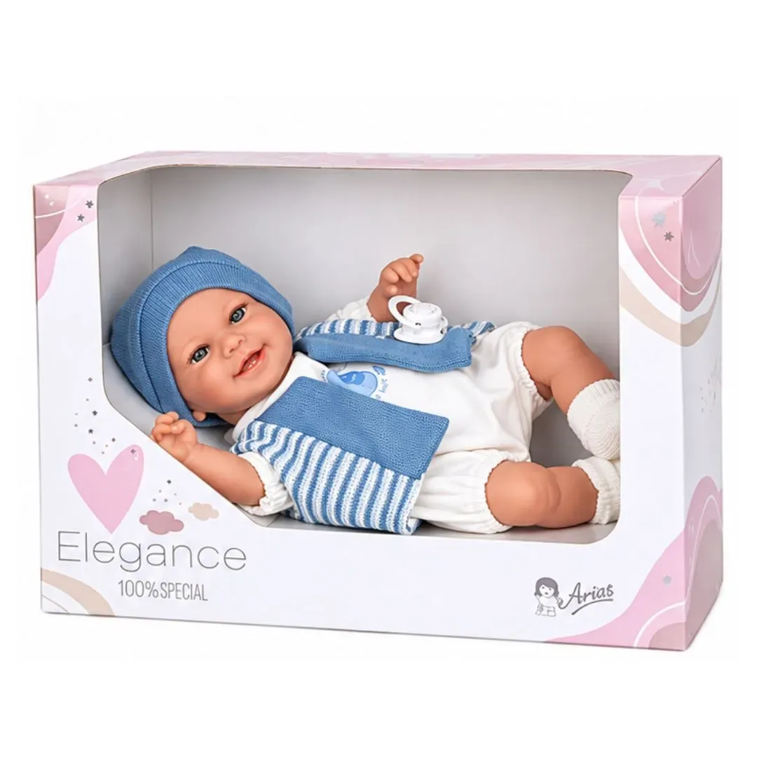 Muñeca Elegance Babyto Azul 35 cm con Mecanismo de Risa1