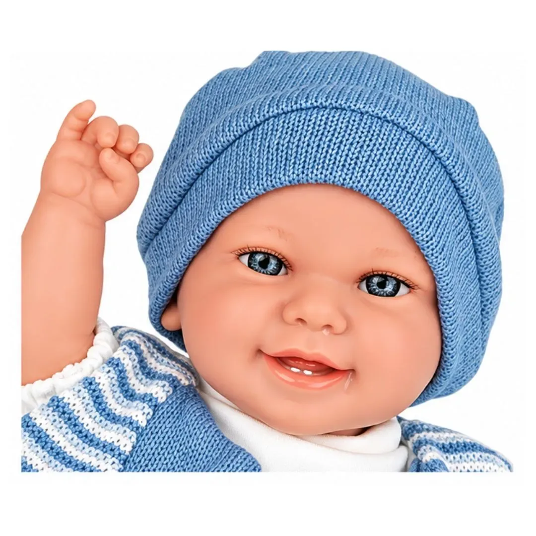 Muñeca Elegance Babyto Azul 35 cm con Mecanismo de Risa2