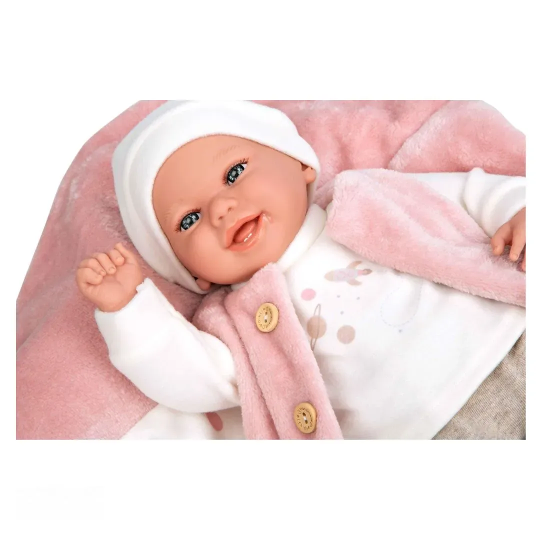 Muñeca Elegance 40 cm con Manta - Muñeca de Peso Colin2