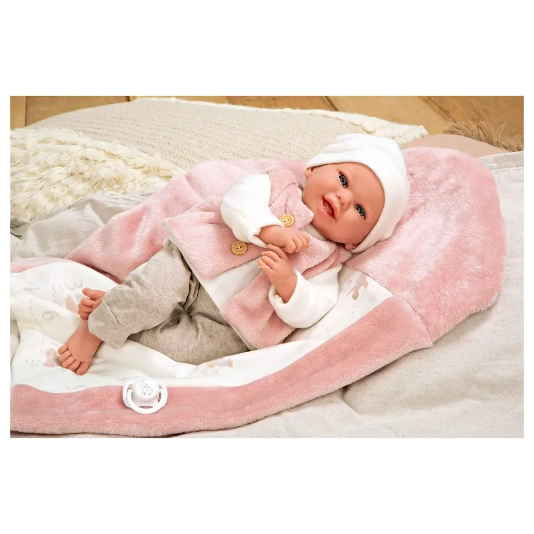 Muñeca Elegance 40 cm con Manta - Muñeca de Peso Colin4
