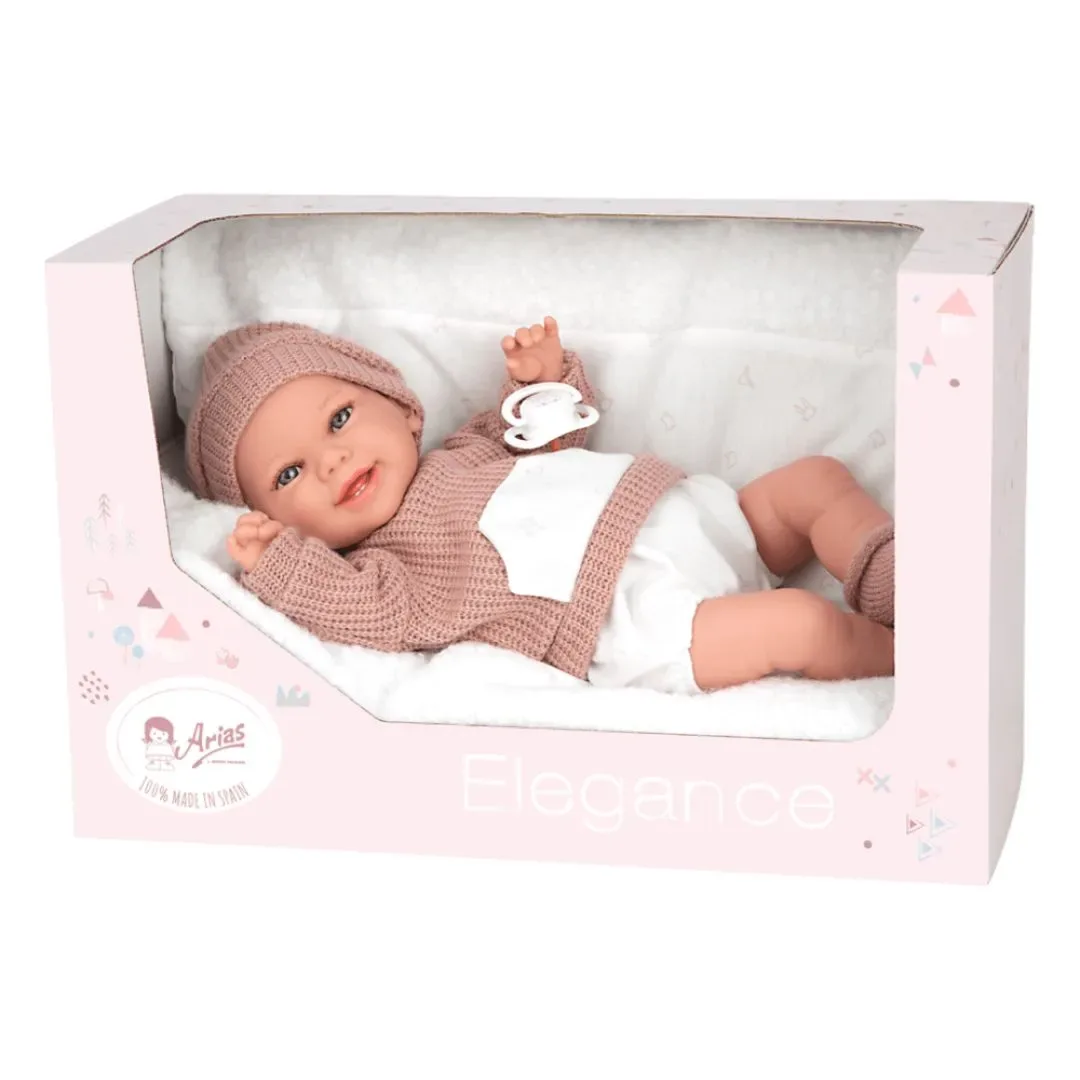 Muñeca Arias Elegance 35 cm con Peso, Cojín y Chupete1