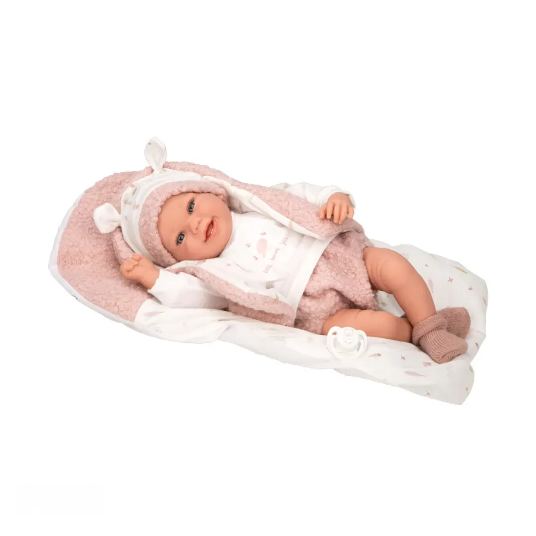 Muñeca Elegance Rosa Con Peso y Cojin de 40 cm1