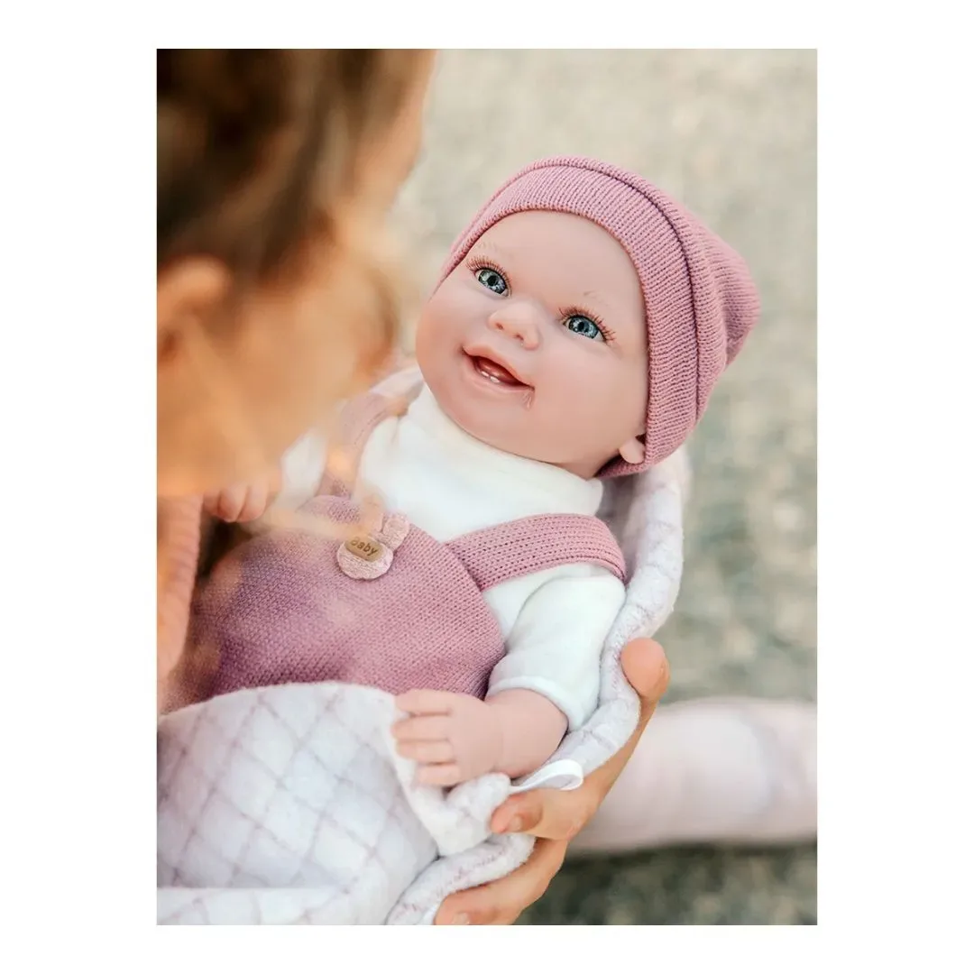 Muñeca Arias Elegance Babyto 35 cm con Peso y Manta Rosa1